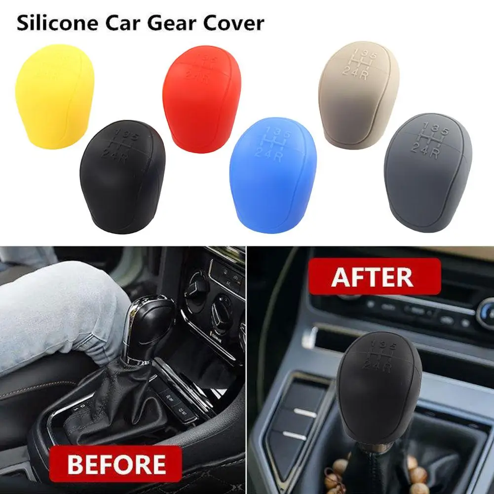 Auto Silikon Schaltknauf Abdeckung Handbremse Nicht Slip Grip Griff – Bild 2
