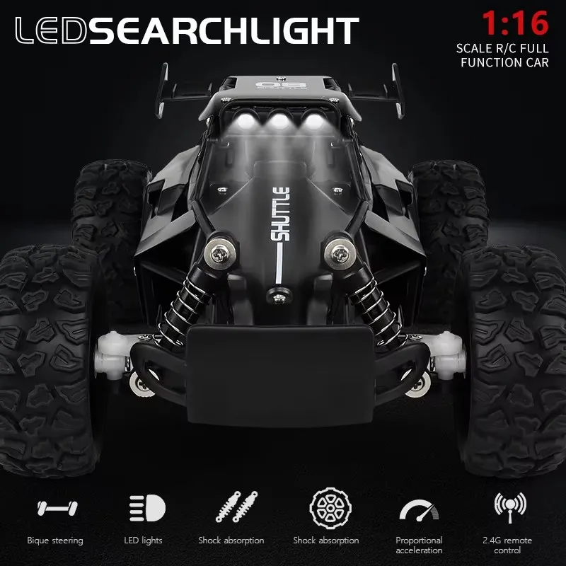 Oike RC Auto 1:16 Modell mit LED-Lichtern, ferngesteuertes – Bild 3