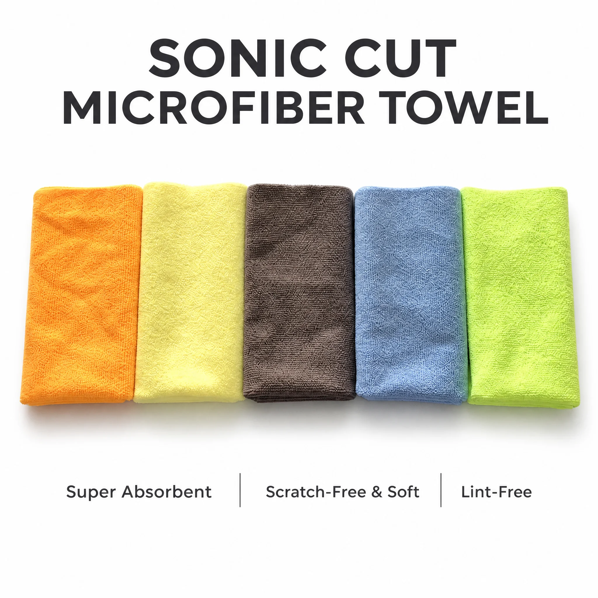 Mikrofaser-Autoreinigungstuch, 350 g/m², 40 x 40 cm, zum Trocknen – Bild 5