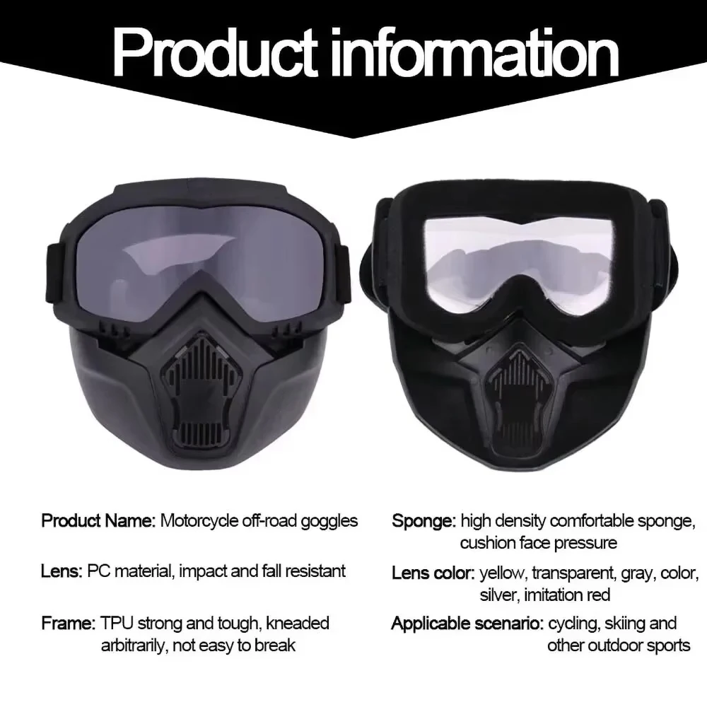 Outdoor-Sport wind dichte Maske Brille HD Fahrrad Brille Brillen – Bild 4