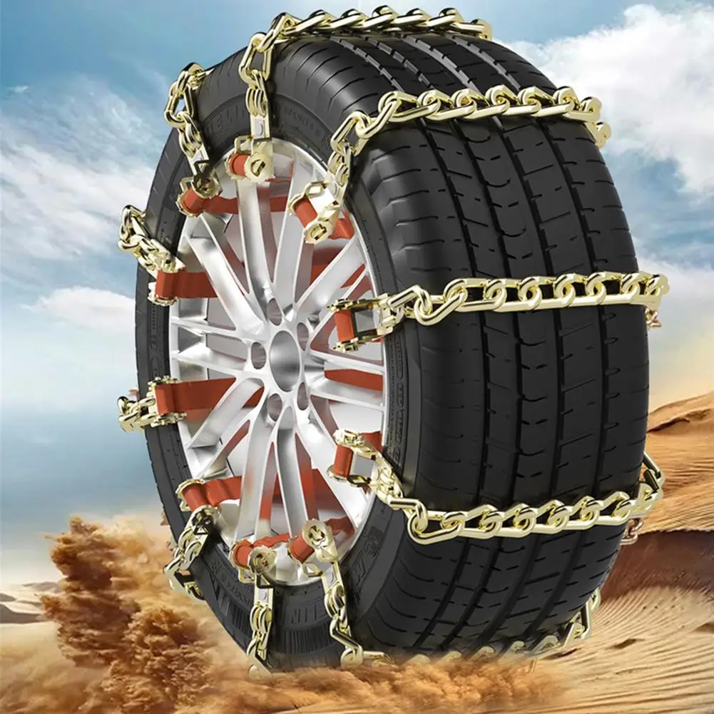 Auto Winter Schneeketten Eisen Schneekette Rutschfeste Kette Anti Skid – Bild 2