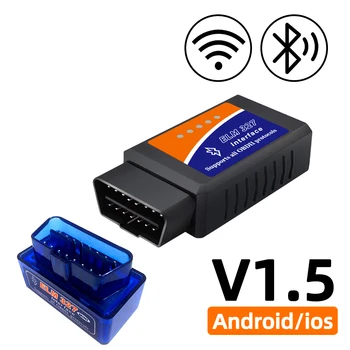 OBD2 Scanner ELM327 Auto Diagnose Detektor Code Reader Tool V 1,5 WIFI Bluetooth OBD 2 für IOS Android Auto