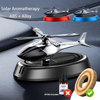 Solar Duft Auto Lufterfrischer Hubschrauber Solar Power Rotierenden Propeller Aroma Diffusor Auto Innen