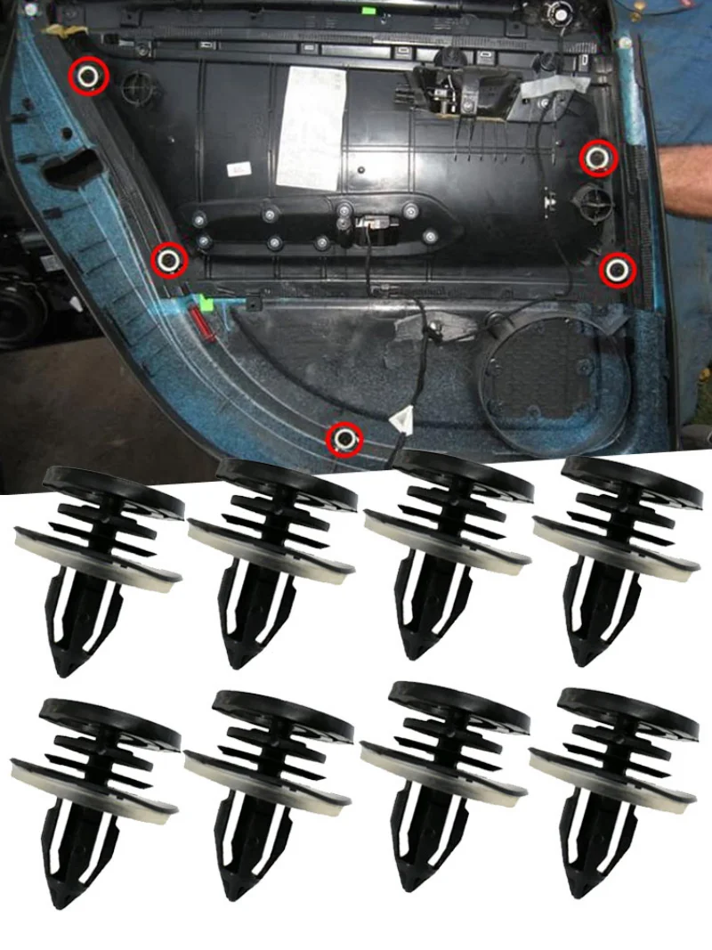 Autotür verkleidung Nieten Clips Auto Innen tür Karte (10 Stück) – Bild 3