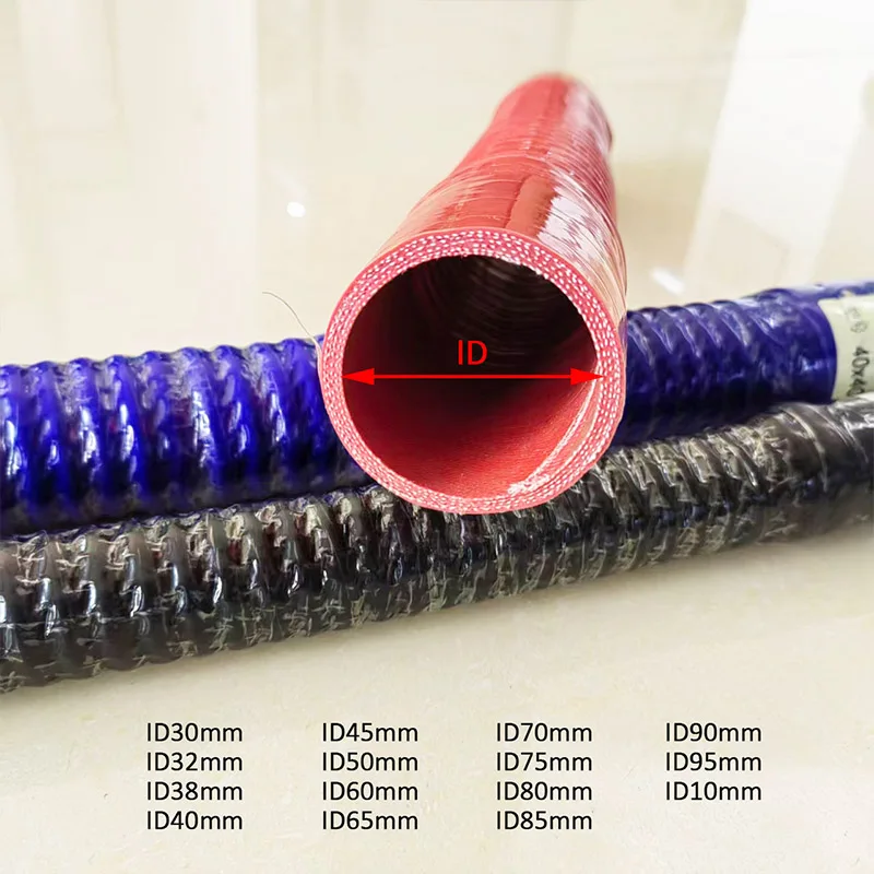 Auto Universal Silikon Flexible Schlauch Ladeluftkühler Schlauch Stahl – Bild 4