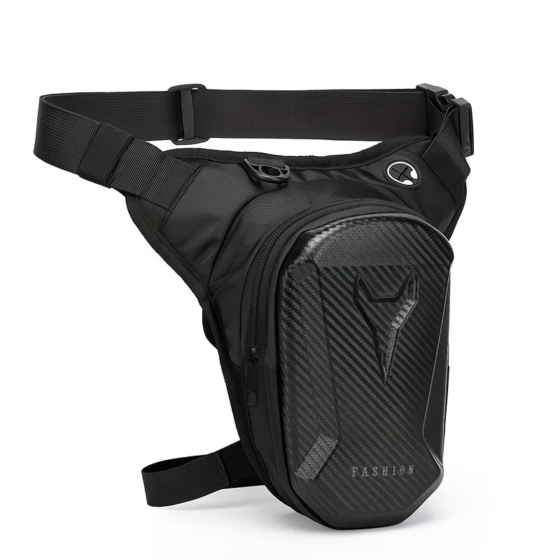 Motorrad-Beintasche Wasserdichte Hartschalen-Hüfttasche, Outdoor-Sport-Oberschenkeltasche für Herren