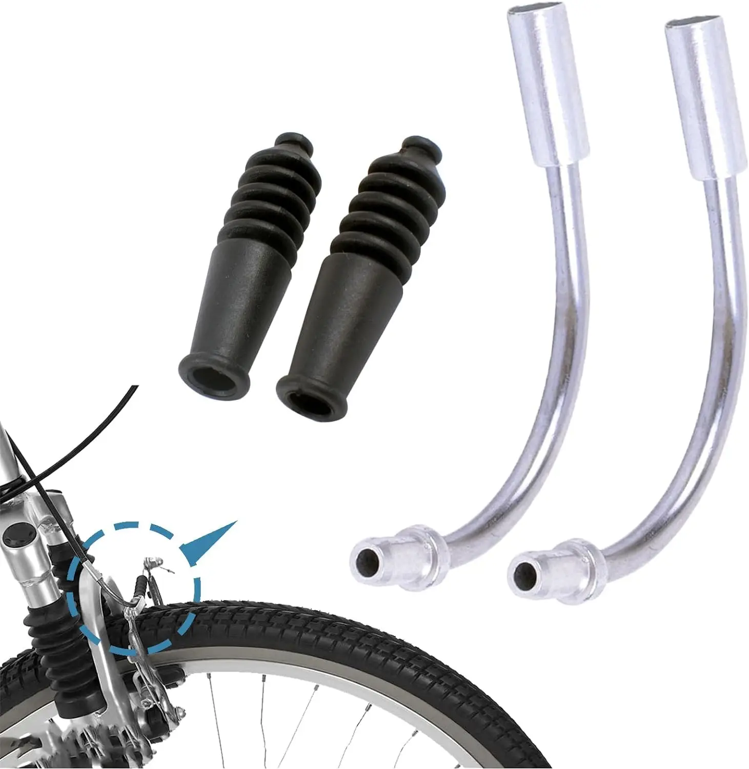 V Brake Nudel und Kofferraum Set MTB Mountainbike Nudeln Kabelführung – Bild 6