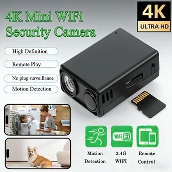 4K WLAN-Überwachungskamera Drahtlose Fernüberwachung Bewegungserkennung Camcorder Sicherheitsschutz