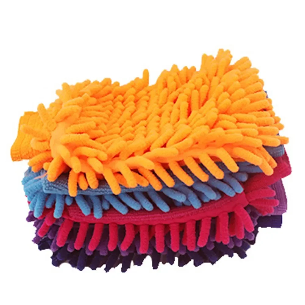 Auto Waschen Handschuhe Chenille Korallen Fleece Handschuhe Waschen – Bild 6