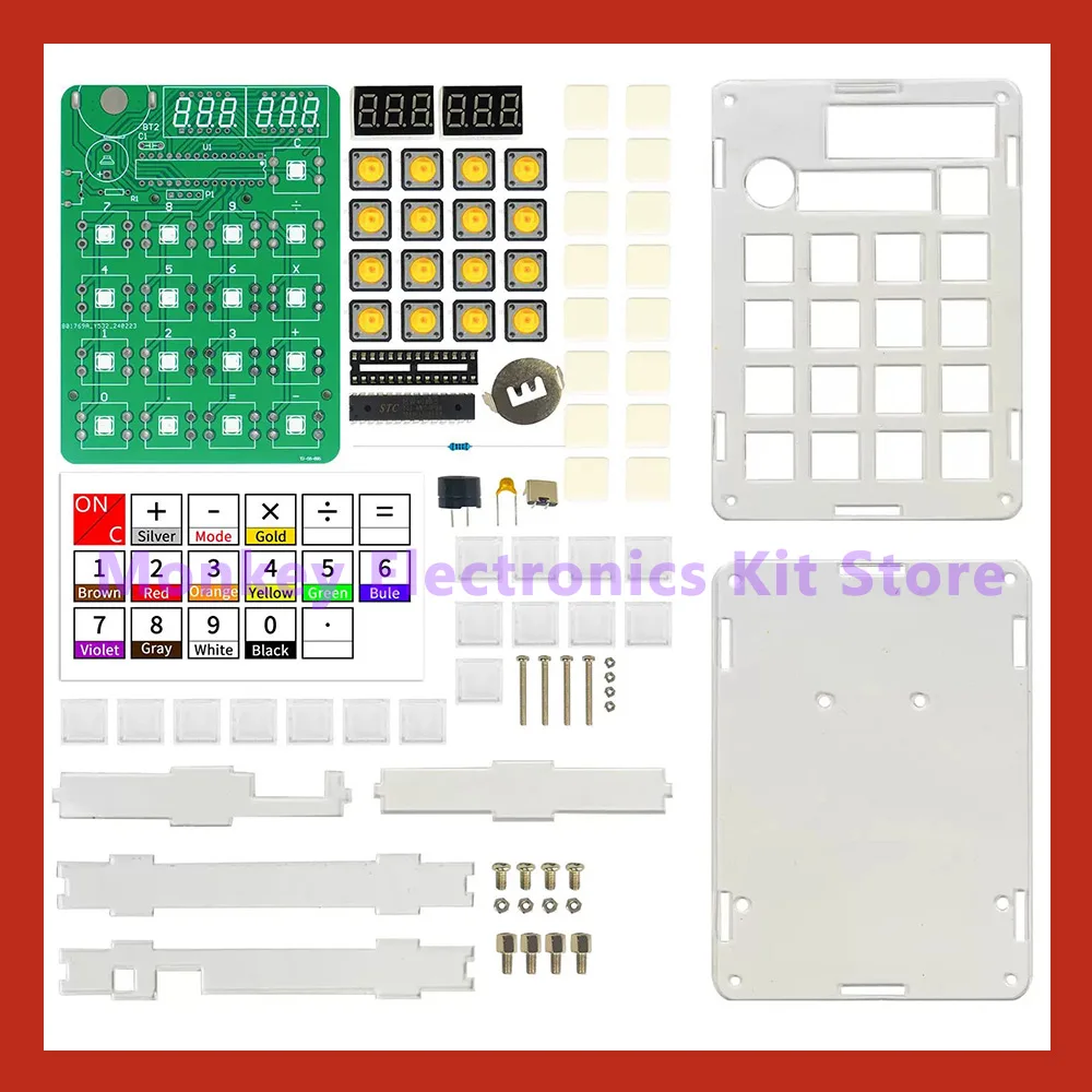 Elektronisches DIY-Rechner-Produktionsset, LED-Digitalröhrenanzeige – Bild 2
