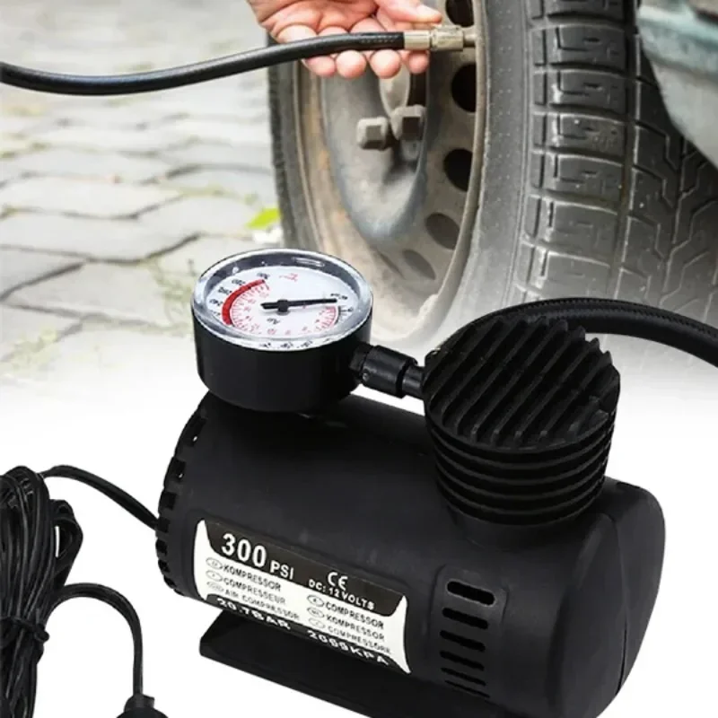 12V Auto-Elektroluftpumpe 300psi Kompressor Reifen Mini – Bild 2