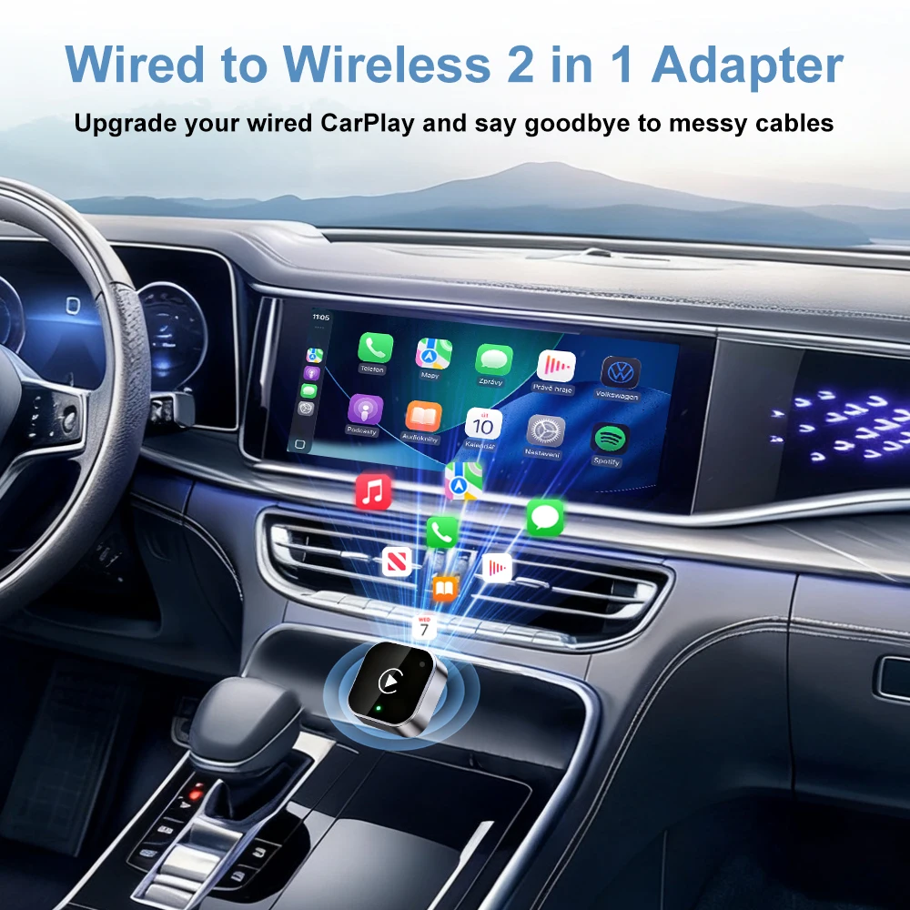 2026 Kabelloser CarPlay-Adapter 2-in-1 Kabelgebunden zu Kabellos – Bild 6