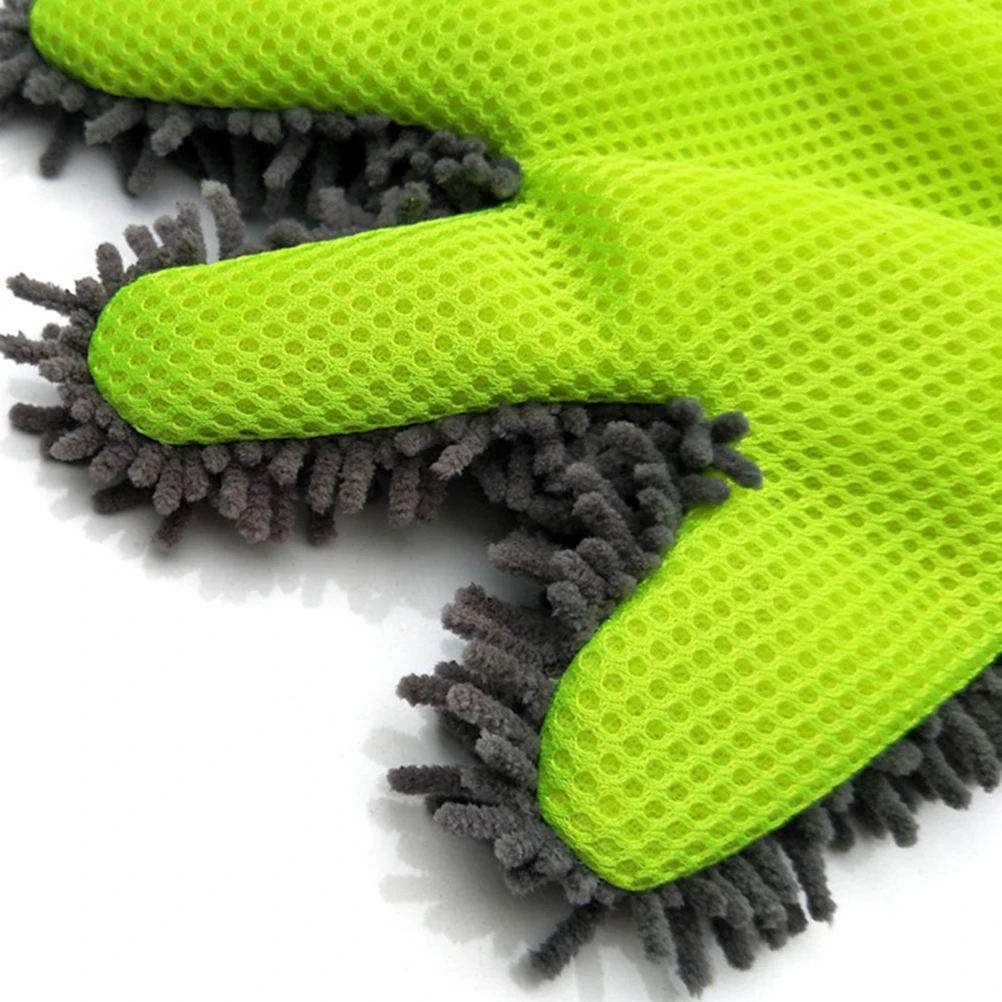 5-Finger weiche Autowaschhandschuhe Reinigungsbürste für Auto – Bild 3