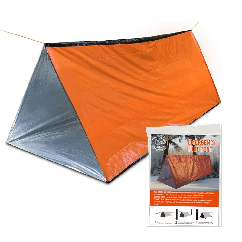 Notfallzelt, Wasserdichtes 2-Personen-Notfall-Röhrenzelt für Camping – Bild 2