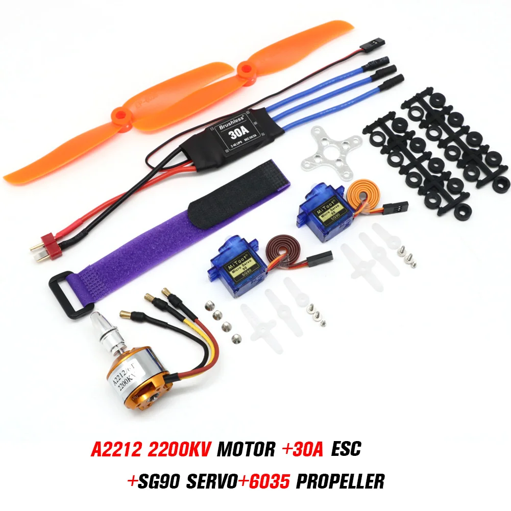 A2212 2212 2200KV 1400KV 1000KV Bürstenloser Motor 30A 40A / 40A BLheli ESC SG90 9G Micro Servo für RC