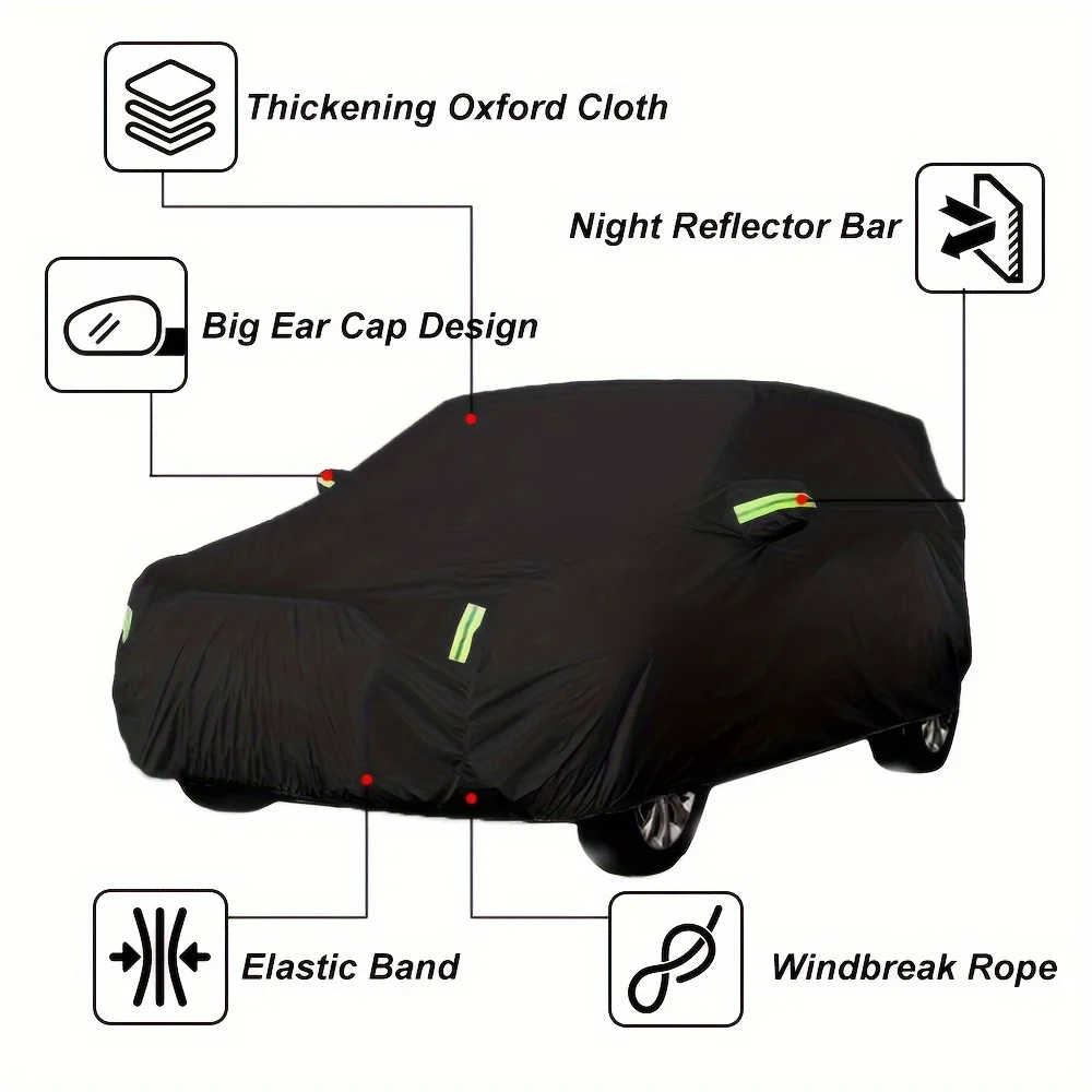Autoabdeckung Schutz Outdoor Außen Sonne Schnee UV Winter Sommer SUV – Bild 5