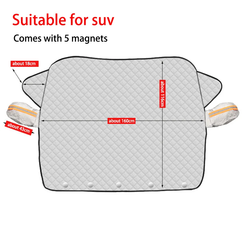 Auto Windschutzscheibe Schnee Anti-UV Schild für Winter 1 Stück Auto Abdeckung Frontscheibe Anti Ice Frost