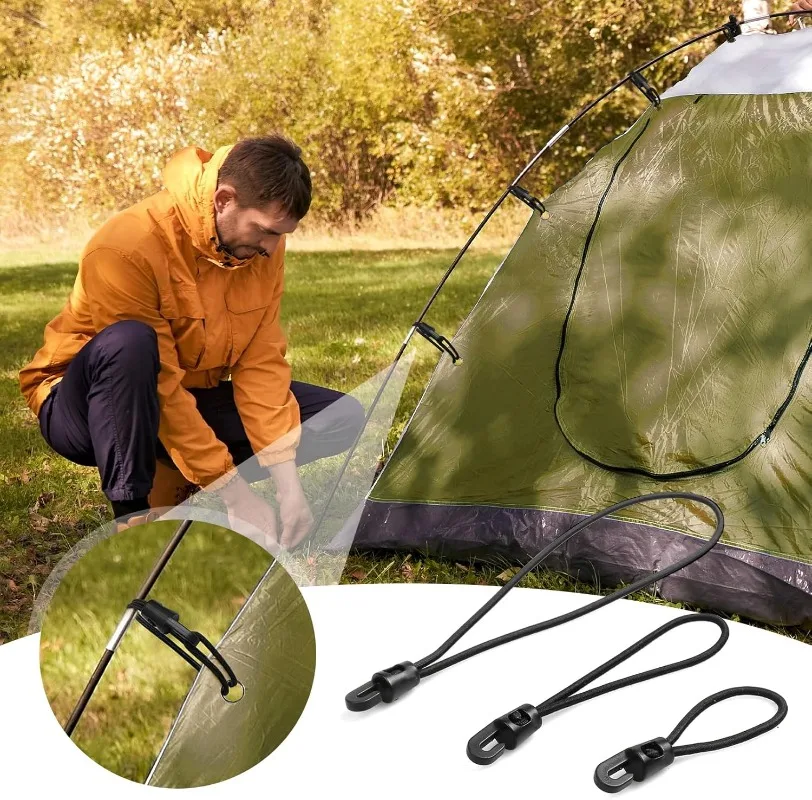 Multifunktionale elastische Bungee-Seile mit Haken für Camping – Bild 3
