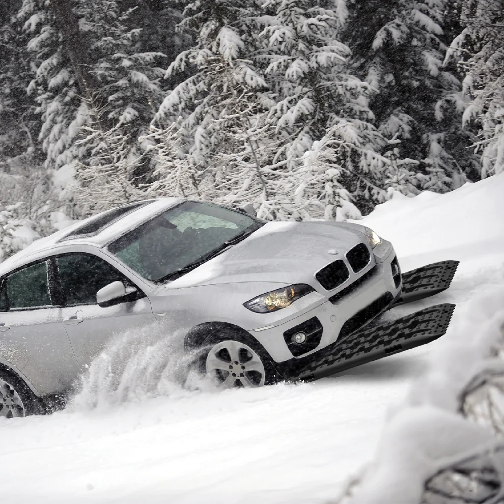 Traktionsbretter, 2 Stück Schnee-Offroad-Schienen Traktionshilfe – Bild 6