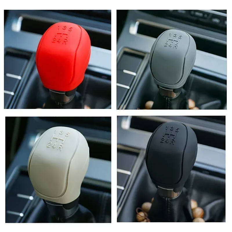 Auto Manuelle Schaltknauf Abdeckung Silikon Anti-slip Grip Abdeckungen – Bild 3