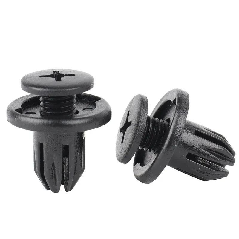 Auto 8mm Loch Kunststoff Nieten Verschluss Push-Clip (50 Stück) – Bild 4