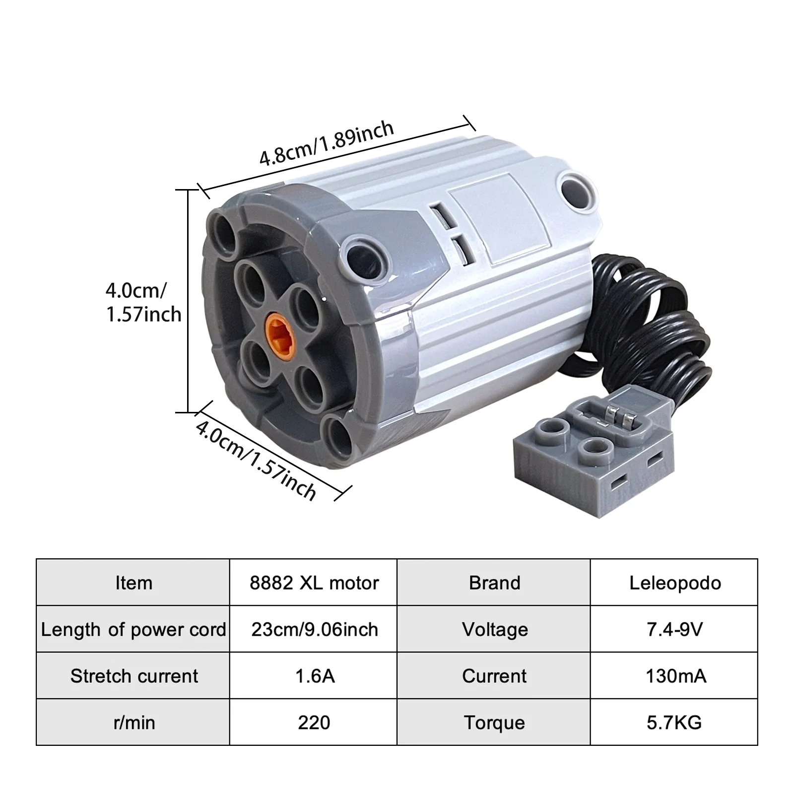 MOS 11-teiliges Brick Motor Power Function Kit mit Technik-Teilen – Bild 5