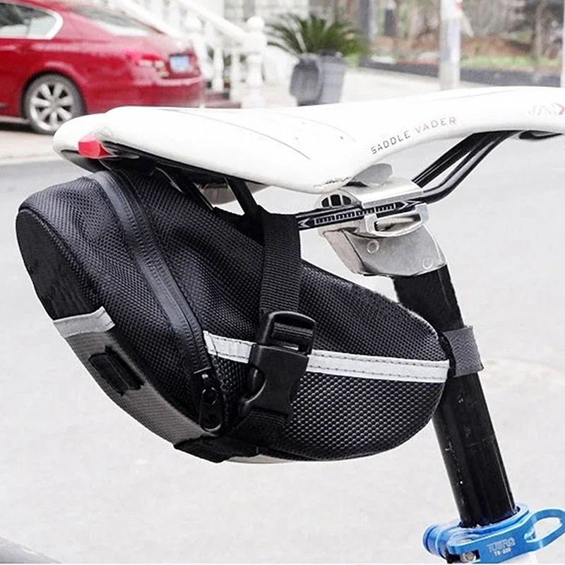 Nylon Fahrrad Tasche Wasserdichte Mountainbike Sattel Lagerung Sitz – Bild 2