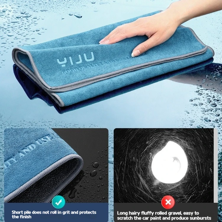 75X35cm Mikrofaser Auto Waschen Handtuch Fusselfreie Auto Reinigung – Bild 3