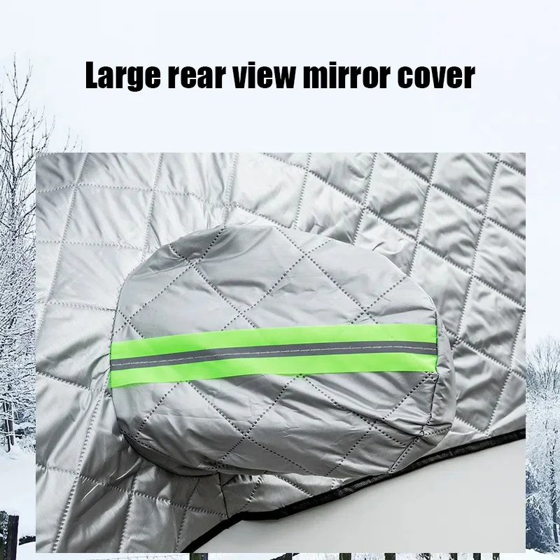 Auto Winter Windschutzscheibe Schnee Abdeckung Auto Sonnenschutz Block – Bild 6