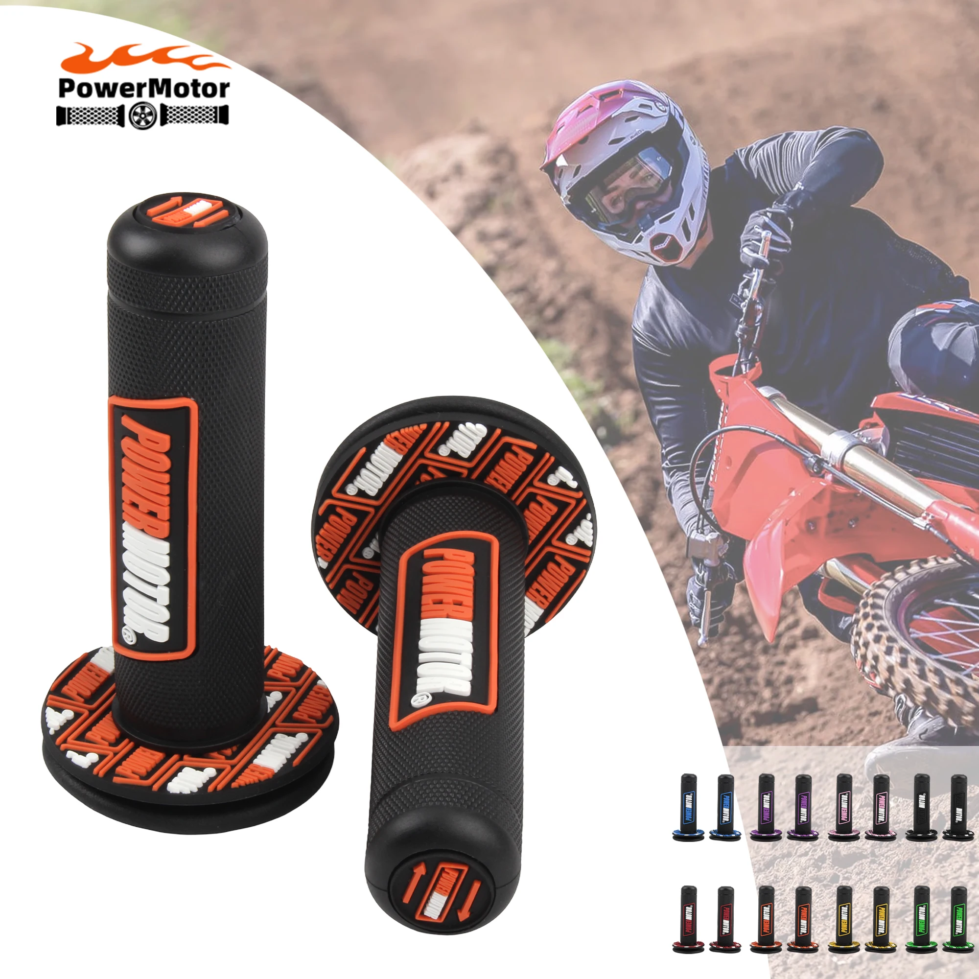 Universal Motorrad Griffe 7/8 In 22mm 24mm Lenker Schutz Zubehör Dirt Bike Off-Road Gummi Gel hand Grip