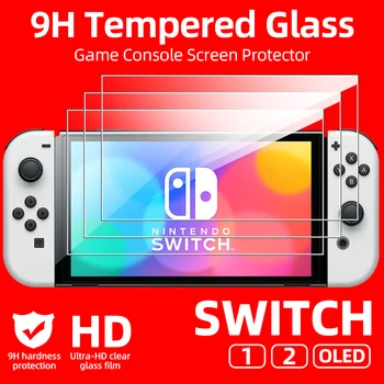 9H gehärtetes Glas für Nintendo Switch OLED Switch2 2 Displayschutzfolie, HD Clear Anti-Scratch Protective