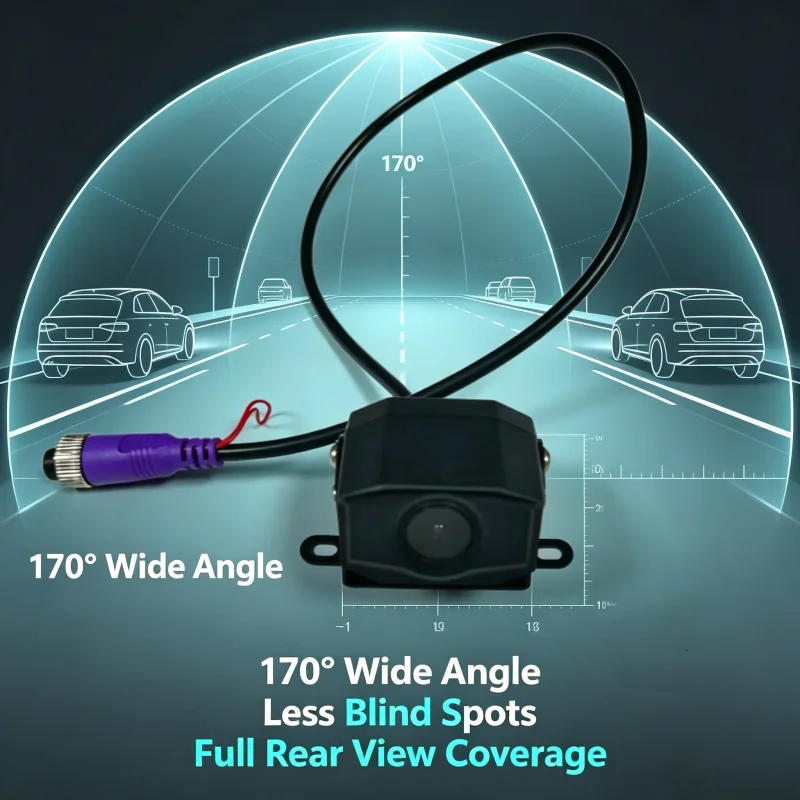 1080P 720P AHD Schwarze Auto-Rückfahrkamera Weitwinkel Wasserdicht – Bild 4