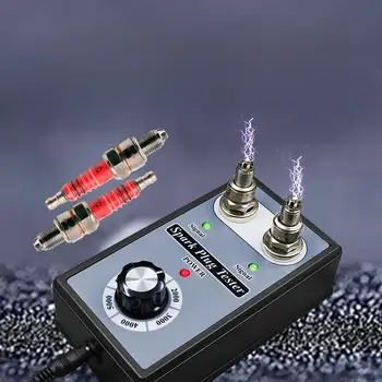 Zündkerzentester mit zwei Löchern, einstellbare Frequenz, 12 V, für Auto, Motorrad, Zündspule, Diagnosegerät