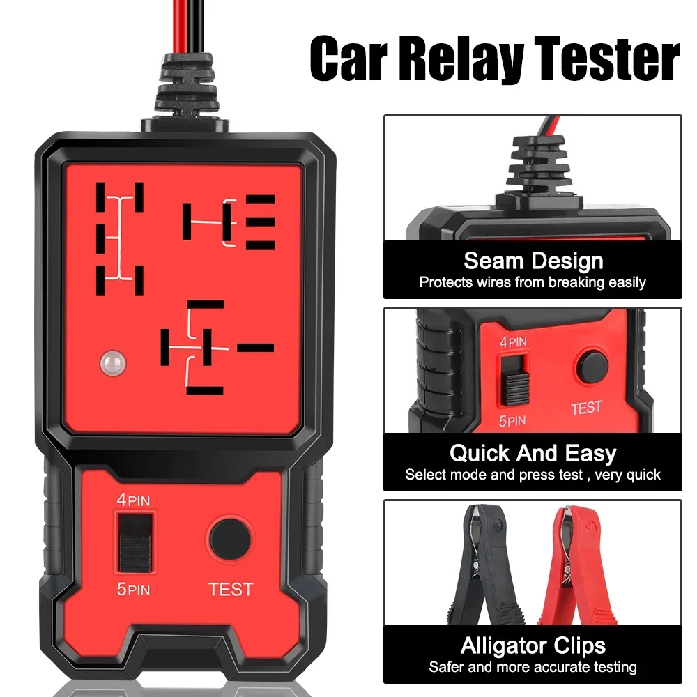 Auto Relais Tester Spannung Tester Universal 12V Auto Batterie Checker Automotive Elektronische Relais Tester