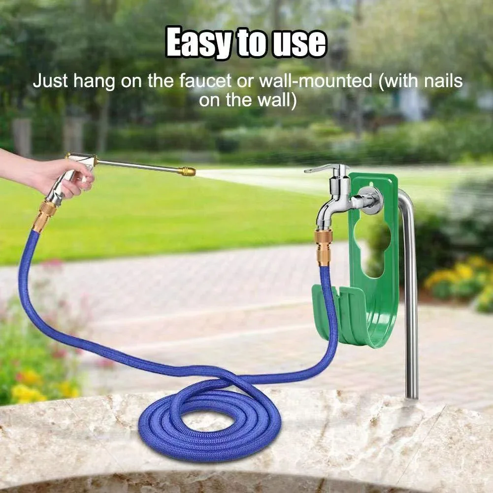 Garten Wand Halterung Wasserhahn Bewässerung Schlauch Organizer – Bild 3