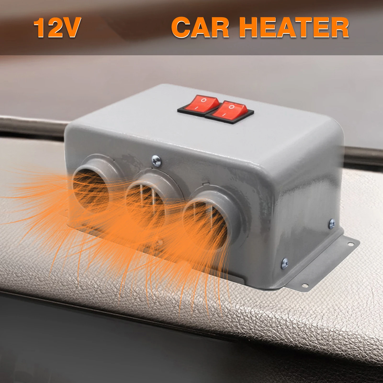 400W-600W 12V/24V Auto Heizlüfter Defroster defogging Kühler Trockner – Bild 2