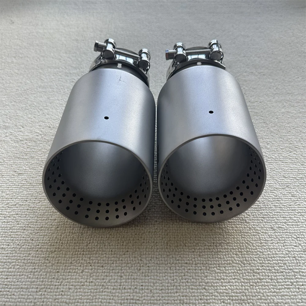 Auspuff Tipps Matte Edelstahl Auto Auspuff Tipps Endrohr Auspuff – Bild 5