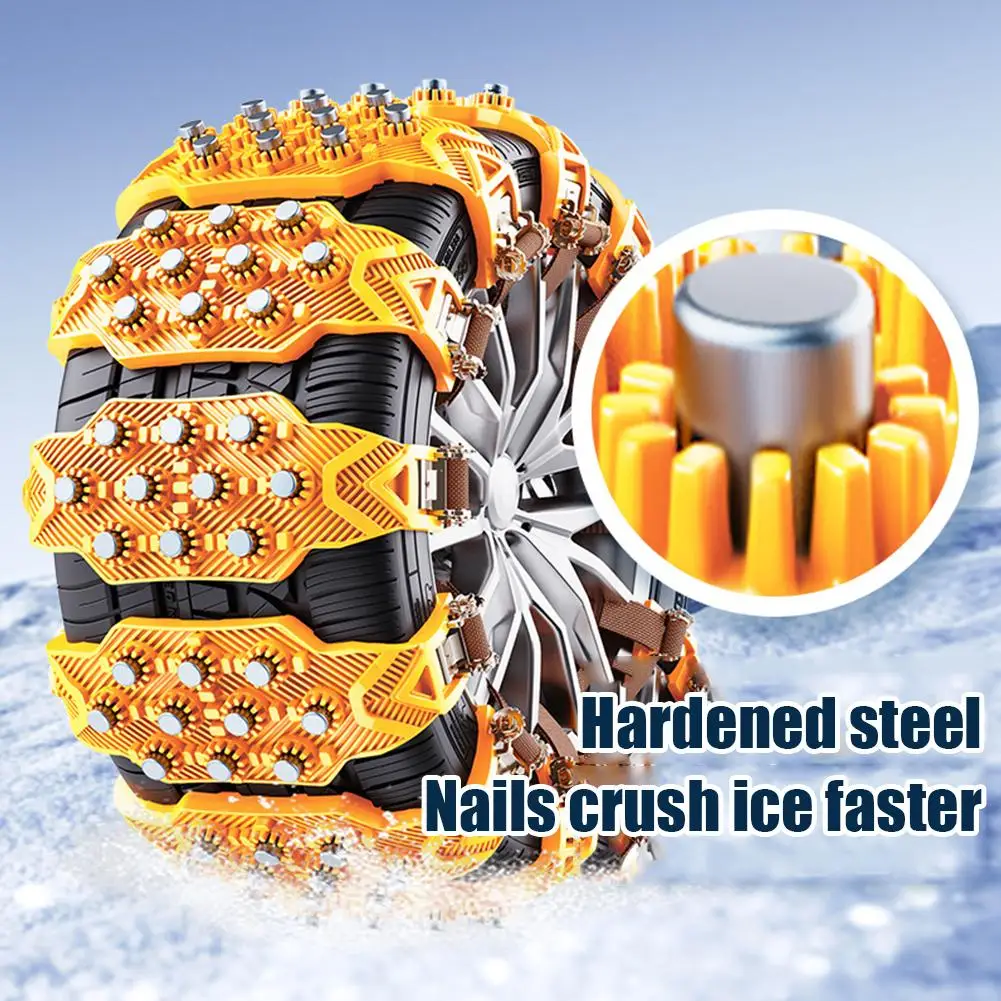 Winter-Notfall-Schneeketten, Rutschfeste Traktionsketten, Verstellbare – Bild 4