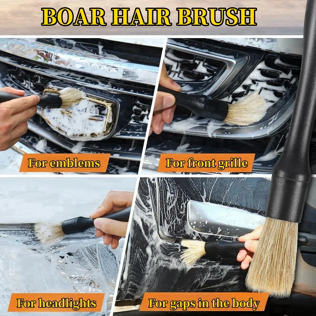 Auto-Innenraum-Detailing-Bürstenset (5 Stück) – Bild 4