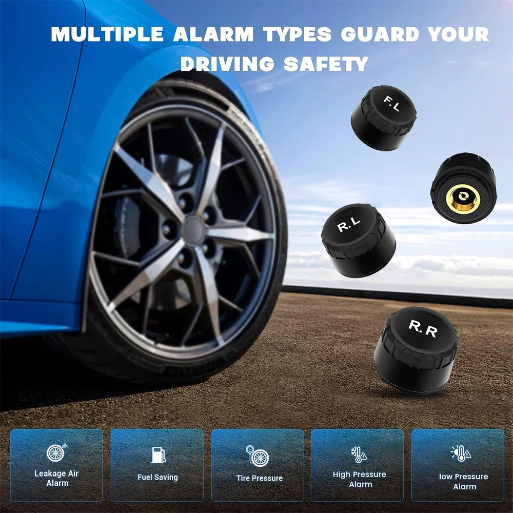 USB Android TPMS Reifendruck Überwachung System Display Alarm System – Bild 3