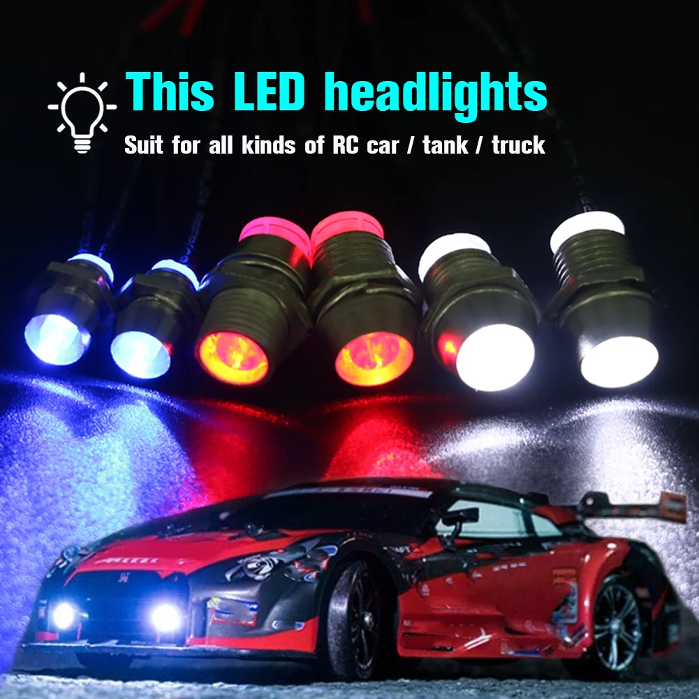 2/3/4/6/8 Lichter 70 cm Länge RC LED Nacht Scheinwerfer 3/5mm LED – Bild 2