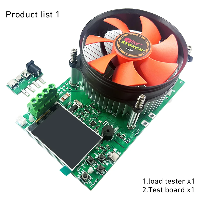 150 W 4-Draht-Batteriekapazitätstester 2,4 Zoll TFT-Farbbildschirm CNC-Typ elektronischer