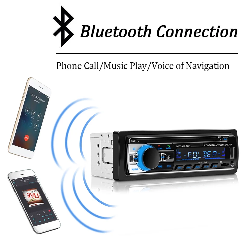 Autoradio-Stereo-Player, digitaler Bluetooth-Auto-MP3-Player, 60 W x 4 – Bild 2