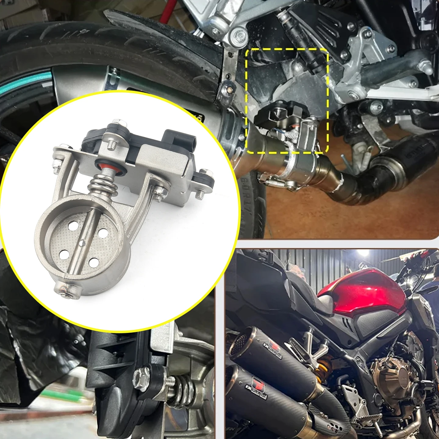 Motorrad-Auspuffanlage Lokomotiv-Schalldämpfer aus Edelstahl – Bild 3