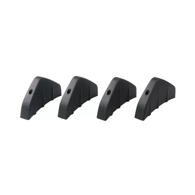 Universal Carbon Faser Auto Geändert Hinten Stoßstange Diffusor Spoiler Schwarz Rot ABS Hinten Lip (4 Stück)