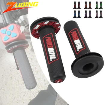 PowerMotor Motorradgriffe Gel Anti-Rutsch Verschleißfester stoßdämpfender Griff Gummi ATV Roller Motocross
