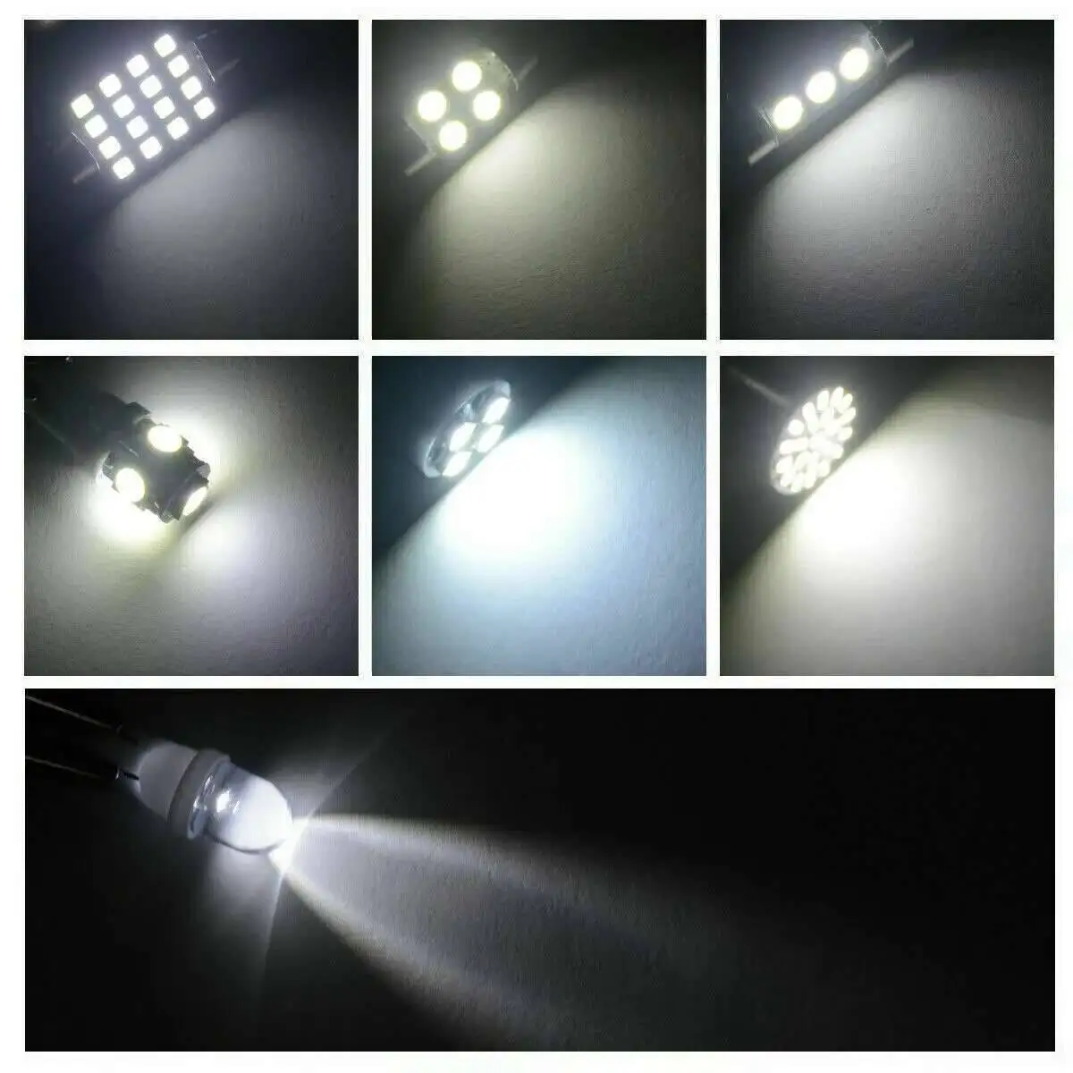 Autolichter T10 6000 K SMD LED Ersatz Nummernschild/Lesen (42 Stück) – Bild 2