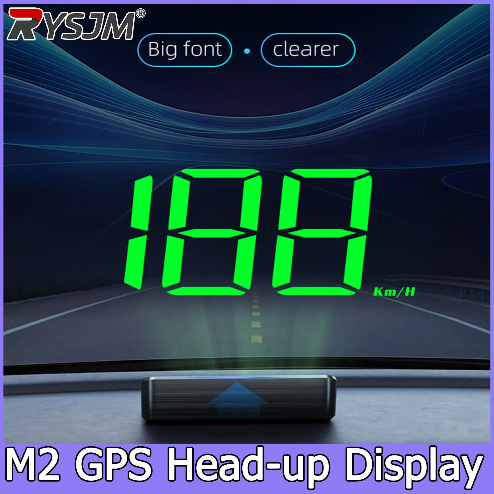M2 HUD Head-up-Display Auto-GPS Digitaler Tachometer Universeller