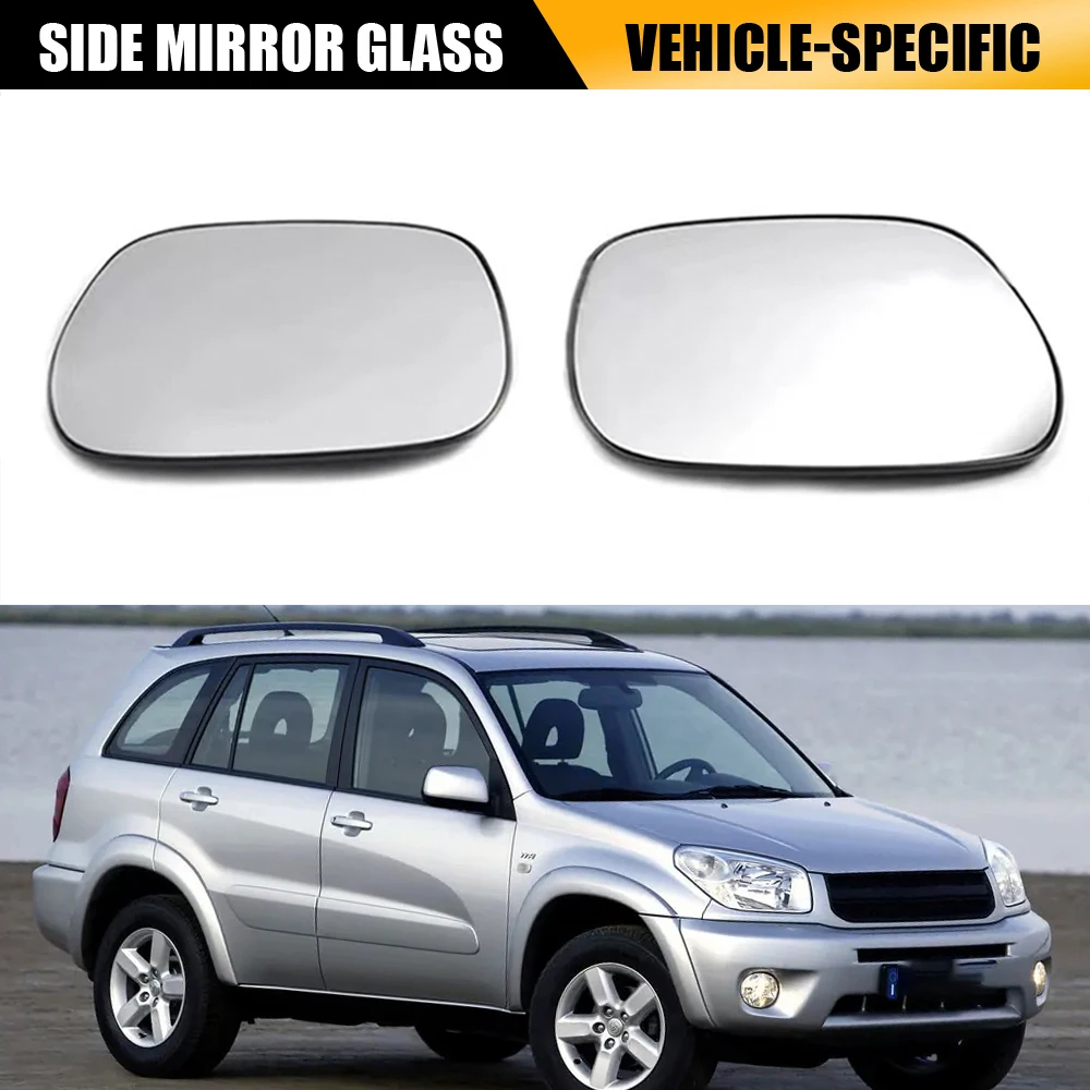Toyota RAV4 2000 2001 2002 2003 2004 2005 Beheizbare Seitenspiegelgläser Links & Rechts Set, OEM-Ersatz