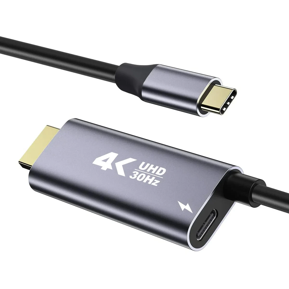 USB-C auf HDMI Kabel 4K 60 Hz, 1,8 m, mit 100 W PD Ladefunktion